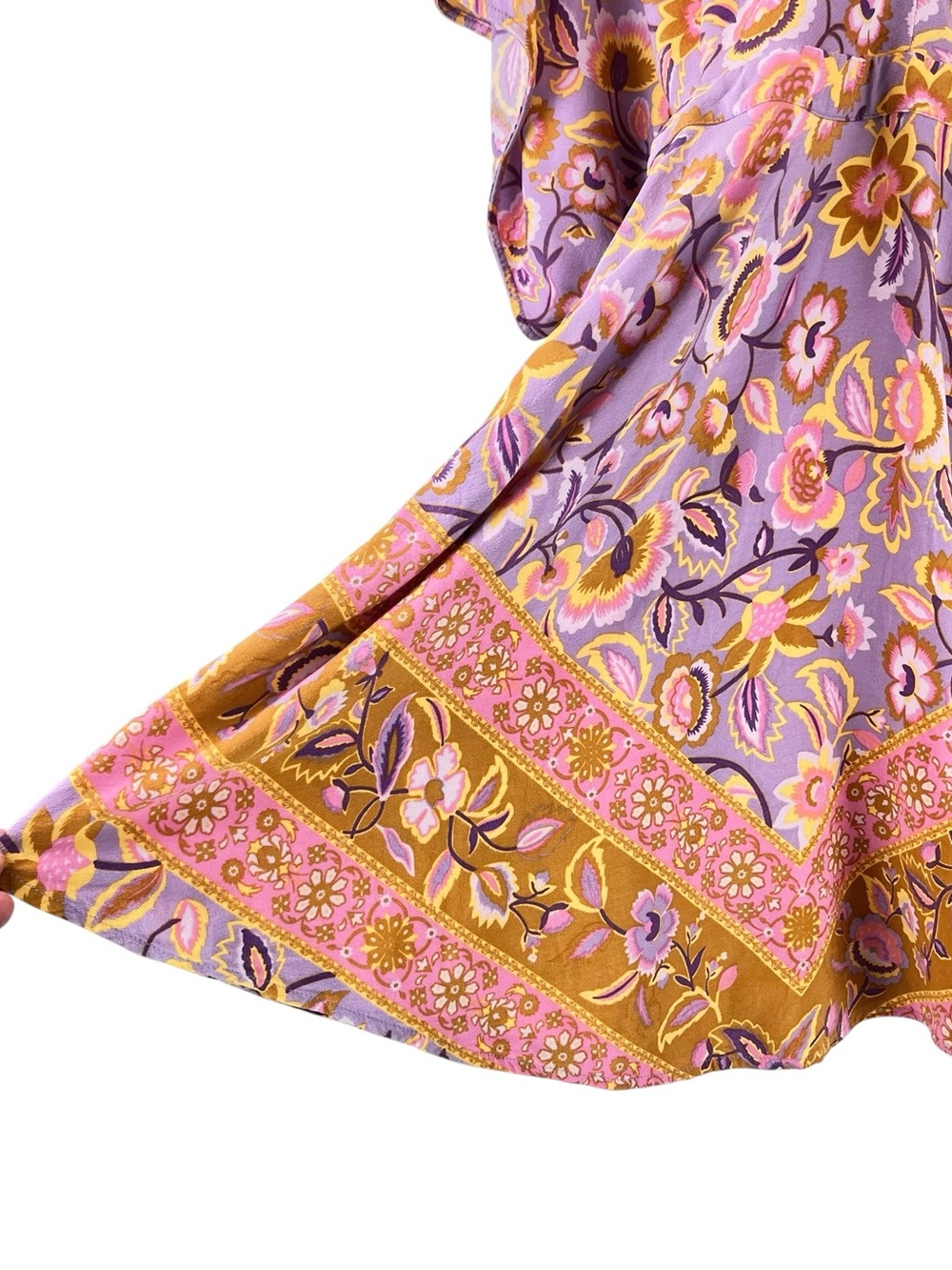 Spell & The Gypsy Lolita Play Dress in Lover Floral Paisley Boho Print Sz S - Picture 8 of 14